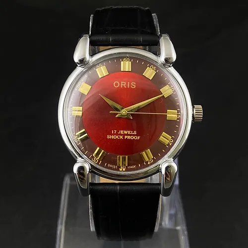Vintage Swiss Oris Hand Wind 17 jewels Men's Wrist Watch D18
